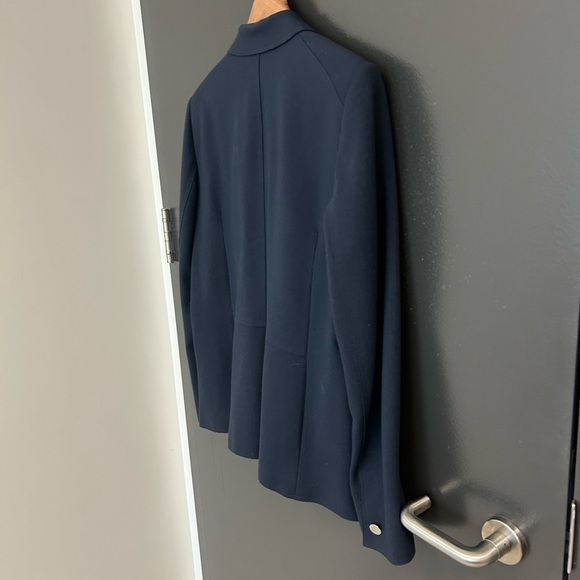 Lafayette 148 size 12 EUC New York Blue Tailored Blazer - Picture 7 of 13